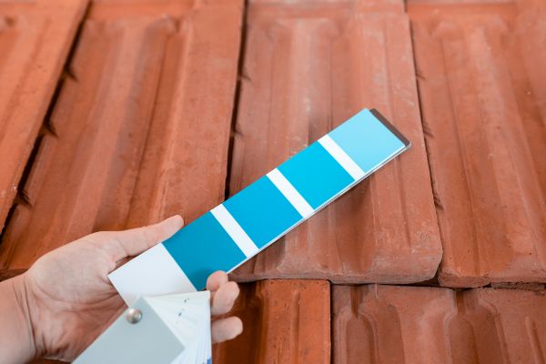 Tiled Roof And Painting Colour Palette